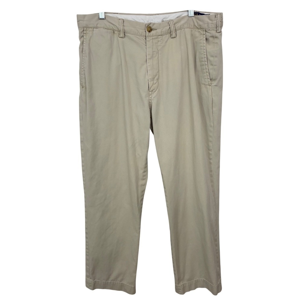 Polo‎ Ralph Lauren Chino Pants Mens 36x30 Khaki Tan Classic Fit Cotton Preppy
